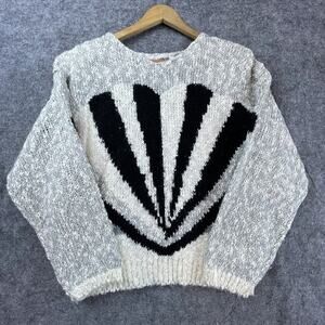 Vintage‎ Penrose Sweater Womens Large Grey Coastal Grandma 80s Indie Sleaze Cozy